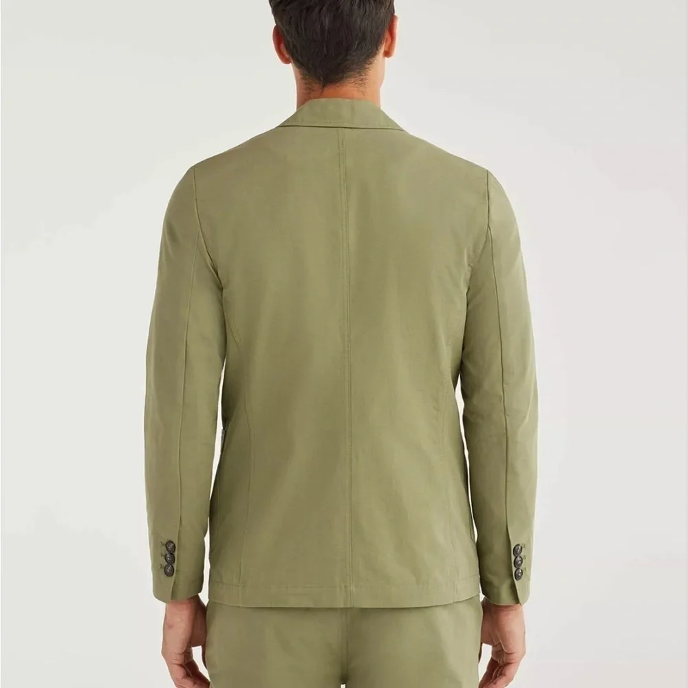 7 For All Mankind Army Linen Blazer Italian Fabric NWT​​​